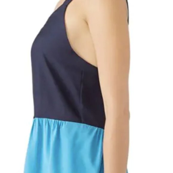 TIBI Colorblock Tank Top blue Size 10 - Picture 3 of 7